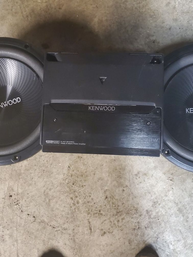 Kenwood 12's (No Box) Amp (Sold)