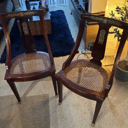 Vintage Gold Plated Chairs