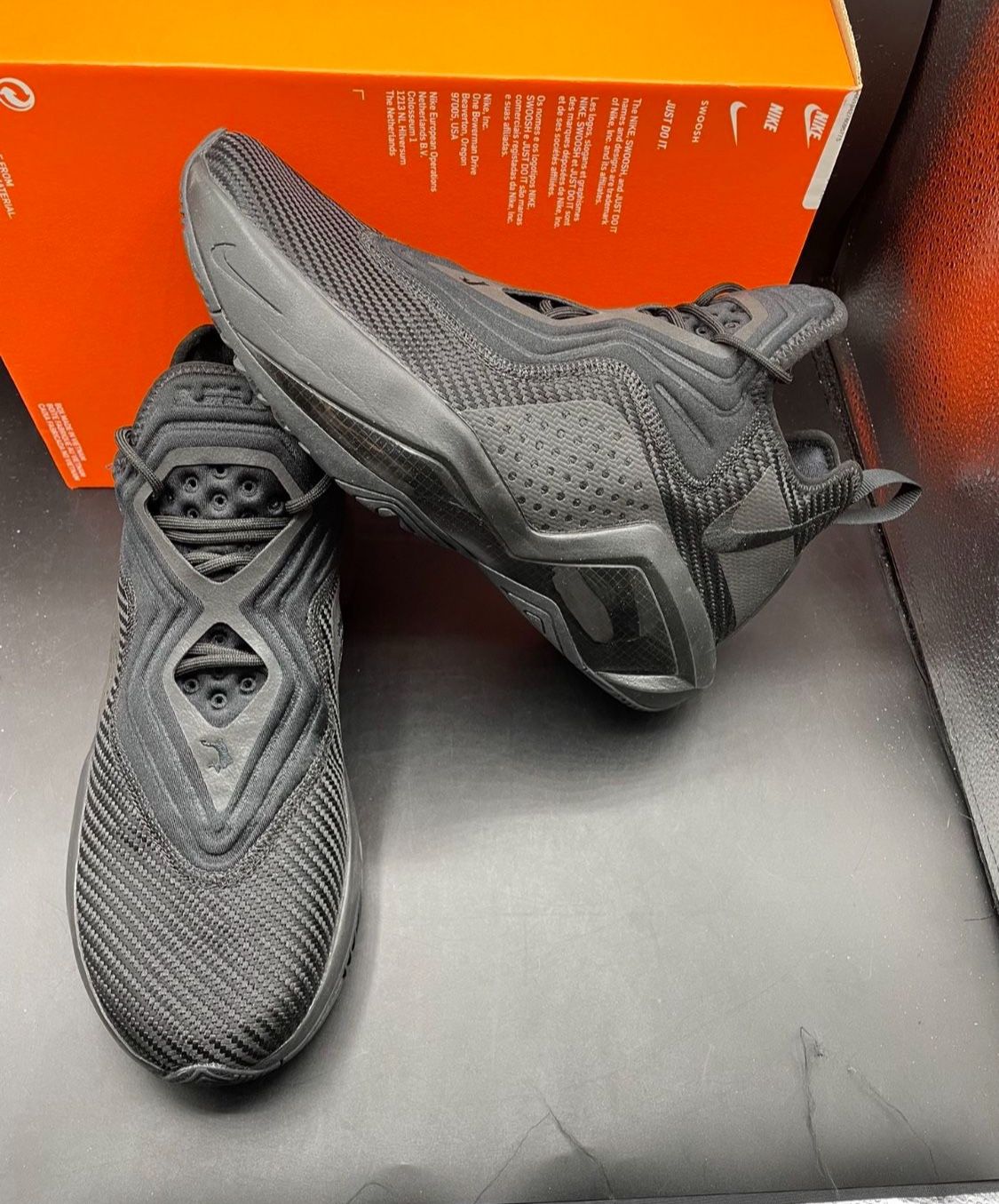 New Nike Lebron Soldier 14 XIV Triple Black Men's Size Shoes