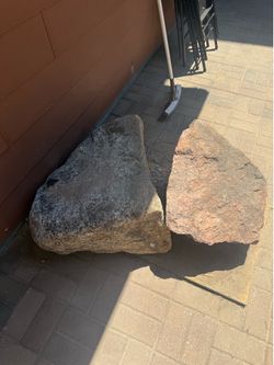 Two x- large landscaping rocks