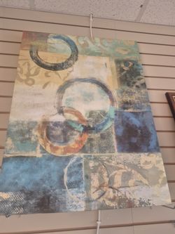 Abstract Circle Canvas Wall Art