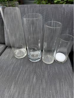 Glass cylinders for centerpieces