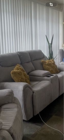 Grey Reclining Couches