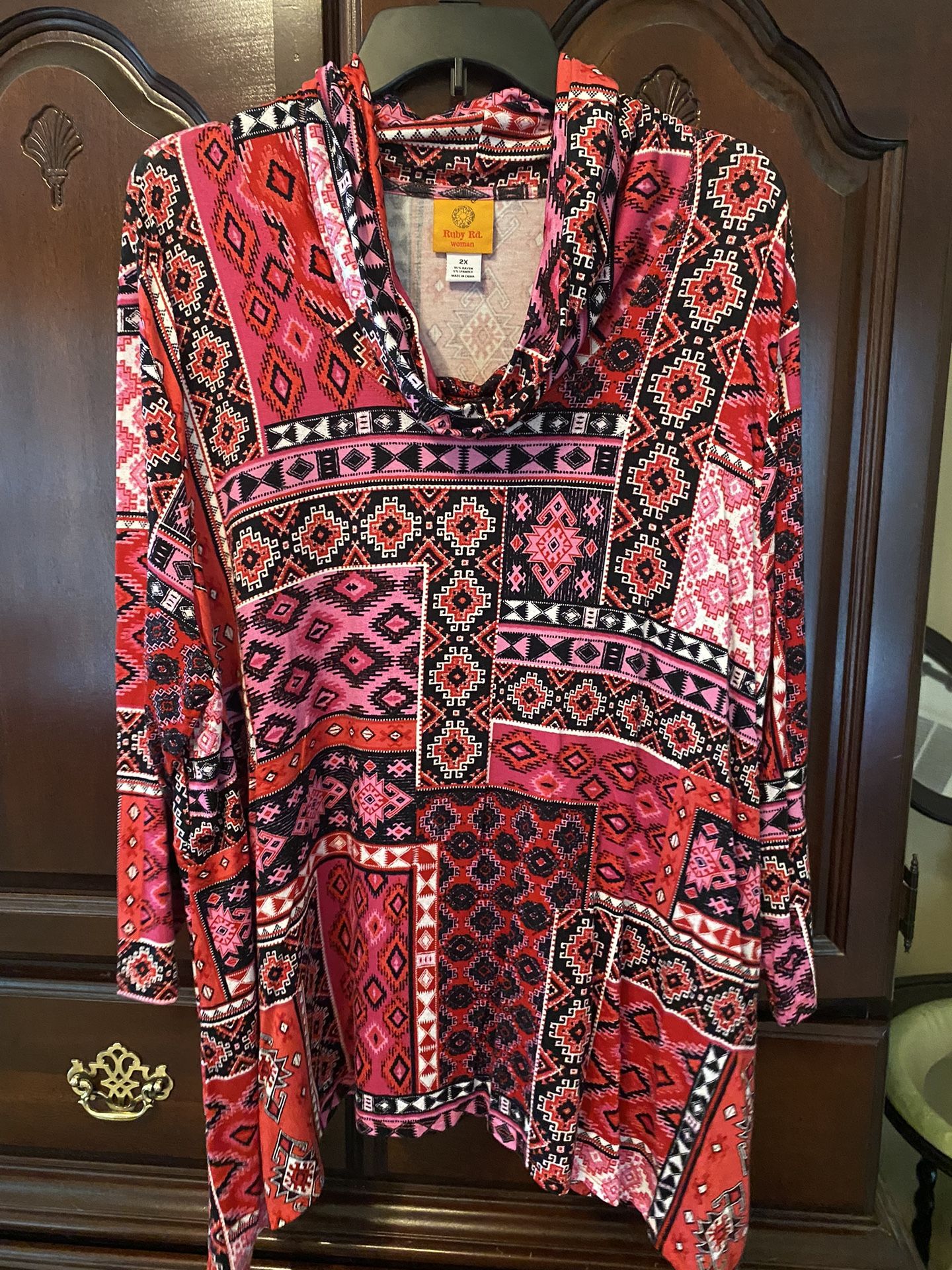 Plus Size Multicolored Blouse