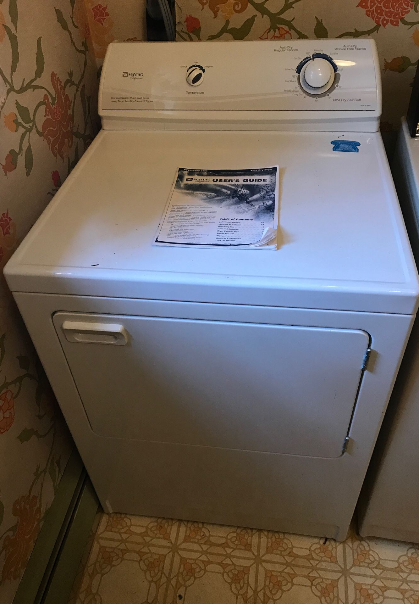 Maytag Performa electric dryer