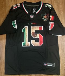 Raiders Mendoza Mexico jersey stitched small medium large XL 2X 3X