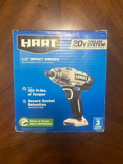 Hart 20v 1/2” impact wrench