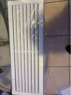 White HVAC Air Vent Register Grille