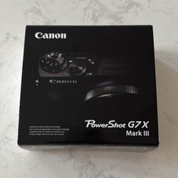 Canon G7X Mark III Camera 