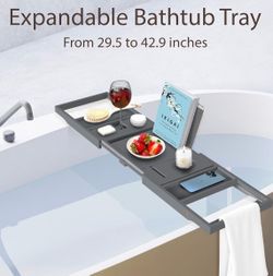 Expandable Bathtub Tray Caddy