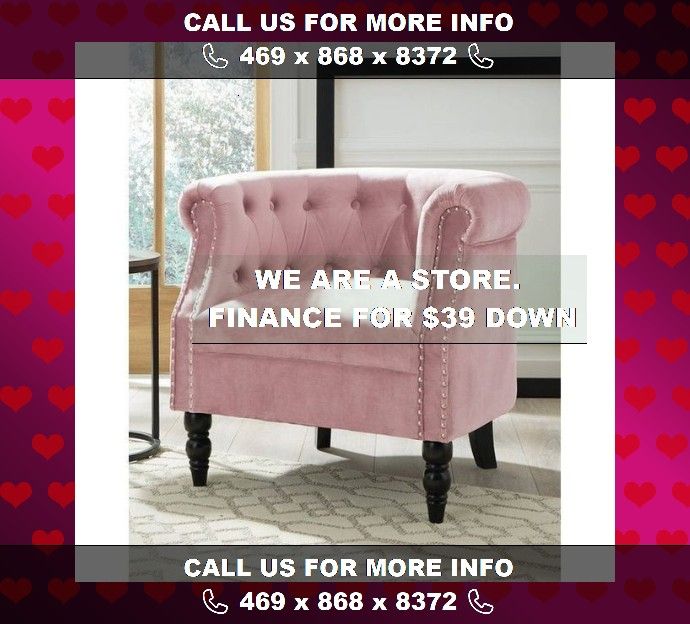 Brand new Deaza Pink Accent Chair