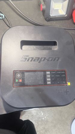 Snap on battery charger/maintainer