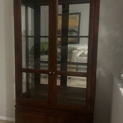 Beautiful Glass China Hutch - $50 OBO