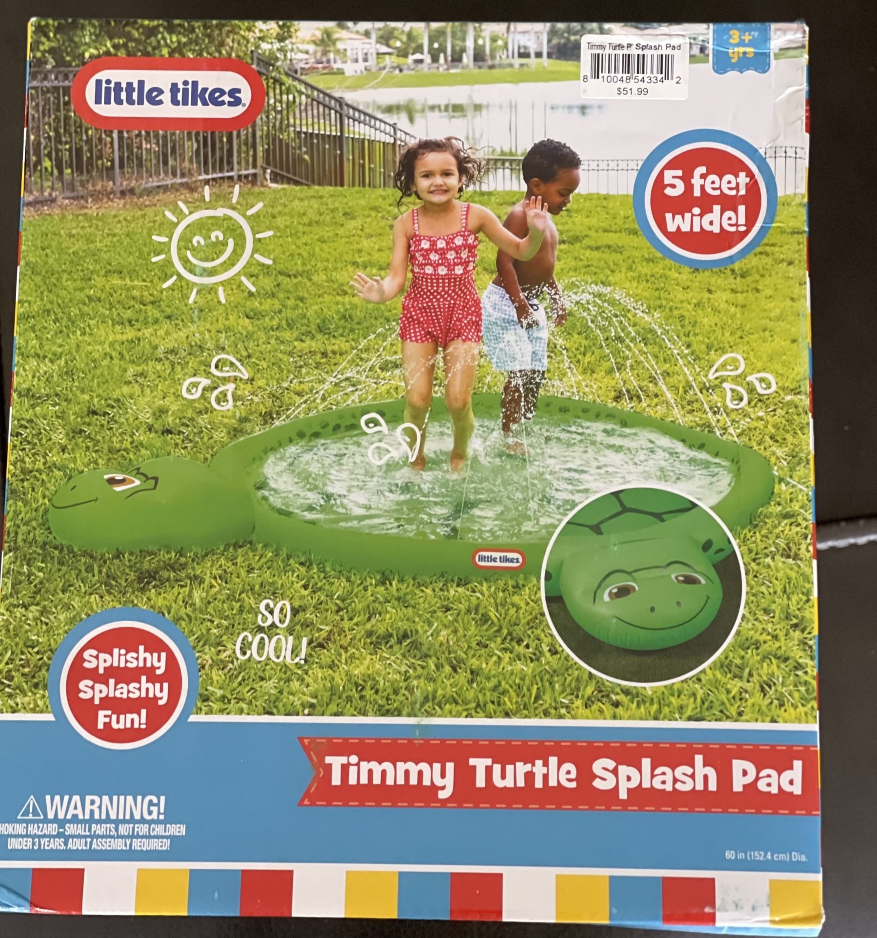 Little tikes Timmy Turtle Splash Pad Kids Summer Water Fun