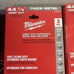 Milwaukee Deep Cut Portable Band Saw Blades