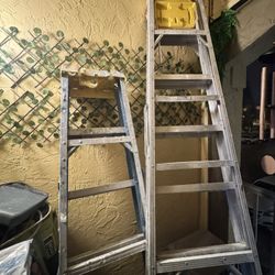 Selling two ladders, one 6 feet long and one 8 feet long.