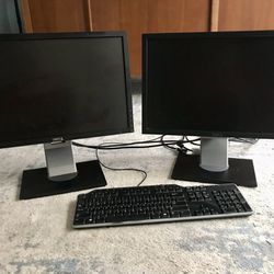 Dell Dual monitors & Keyboard 
