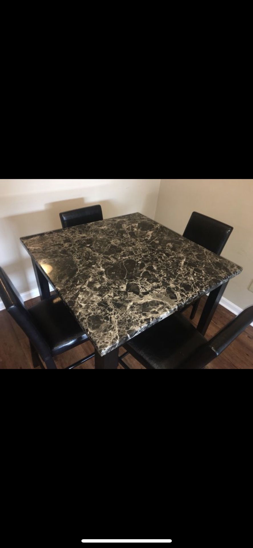 Faux marble table
