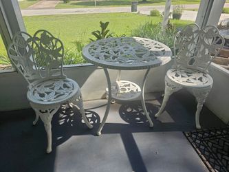 Aluminum Bistro Table and Chair Set