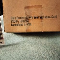 Dale Earnhardt Gold Signature Card