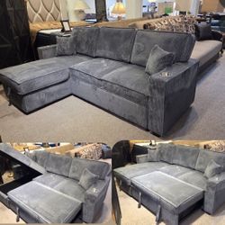 Convertible Sectional w/ USB Ports