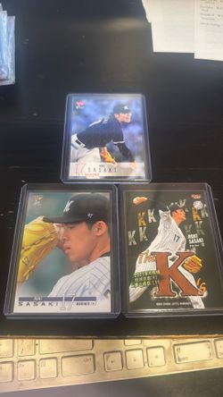 Roki Sasaki Marines LA Dodgers Japanese cards
