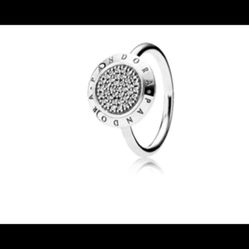 Pandora Signature Logo Ring Size 9