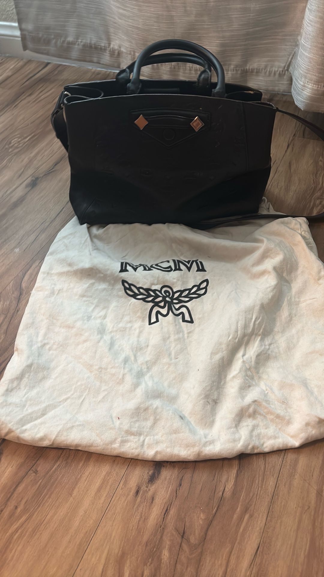MCM Medium Essential Monogram Tote Bag