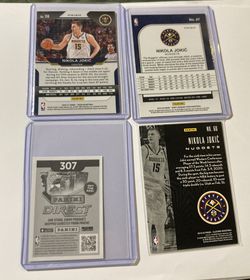 Nikola Jokic Lot Of 4 Cards & Sticker Denver Nuggets Basketball Thumbnail