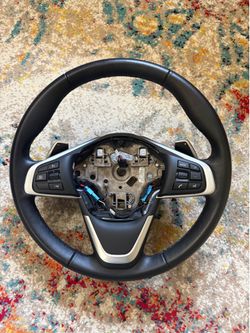 Steering Wheel BMW F45 X1 F48 X2 F39 Black Leather Sport Paddle Shift (contact info removed)