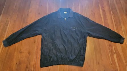 Men's Tommy Bahama Black Pullover Windbreaker Size Large