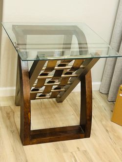Glass End Table