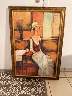 Framed Vintage-Style Portrait Canvas Art
