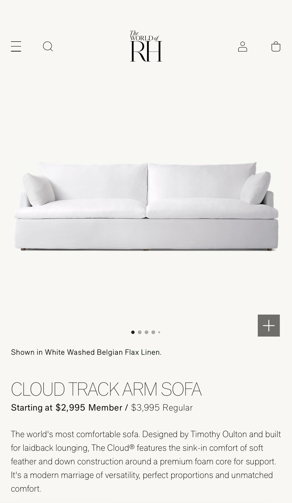 Cloud Track Arm And Sofa