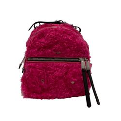 Moschino Pink Fur Backpack