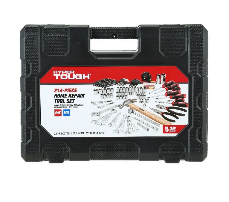 New Hyper Tough 215pc Home Tool Set