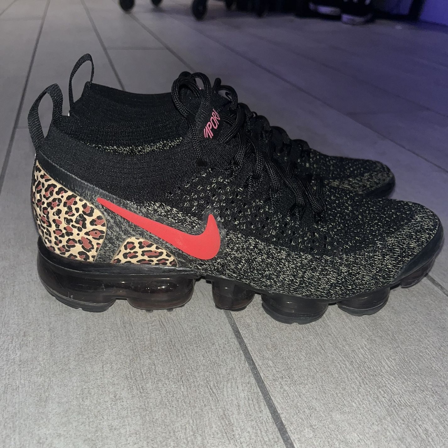 Nike Women Vapormax Leopard Cheetah Sneakers Size 7 for Sale in Miami FL OfferUp