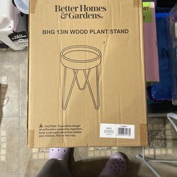 Wood Plant Stand