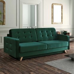 Vegas Sofa Full / Double 90'' Upholstered Convertible Sofa