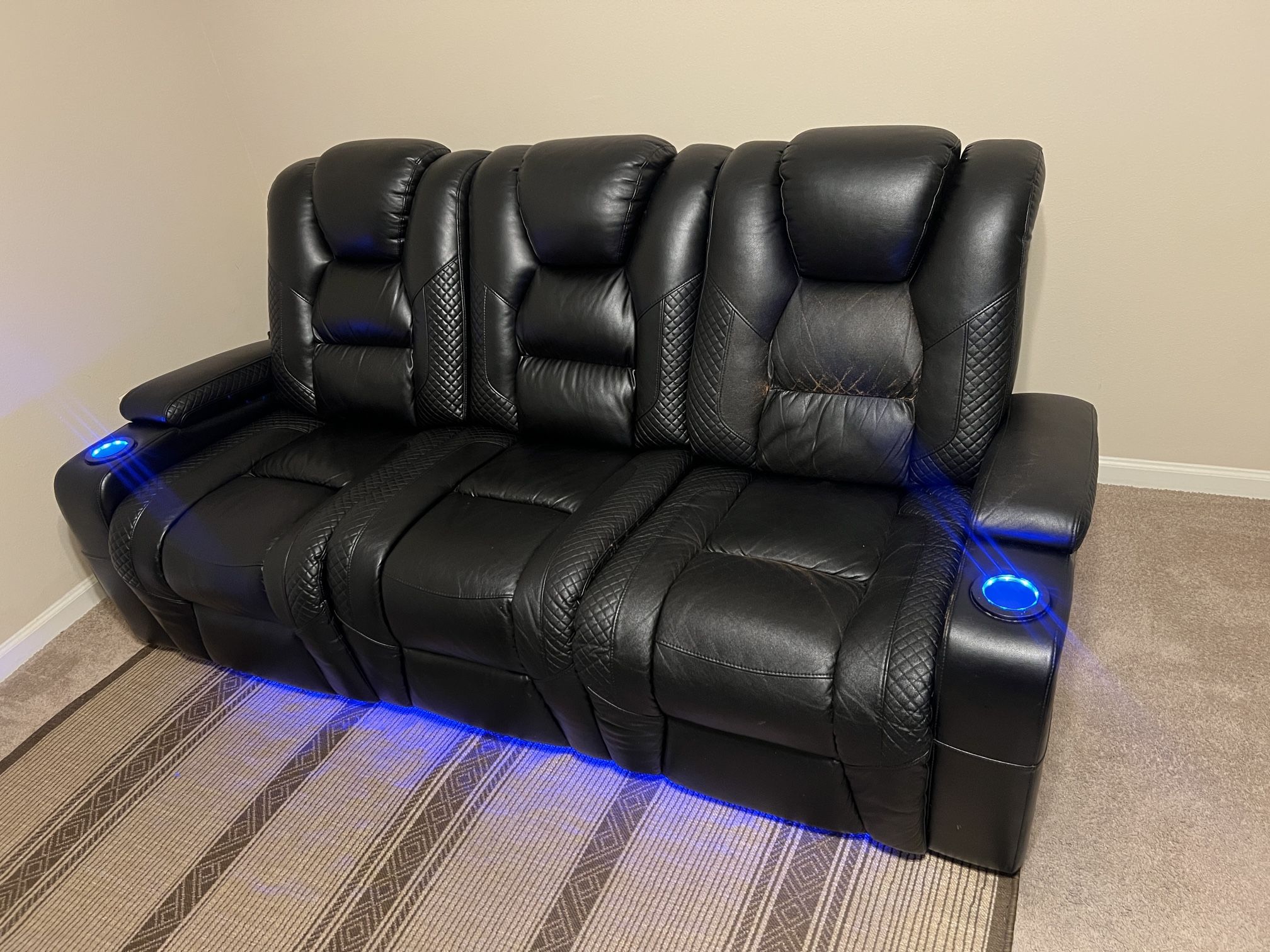 Moving Sale *Movie theater Sofa And Love Seat*