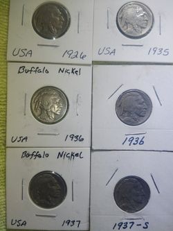 Indian Head Nickels And Buffalo