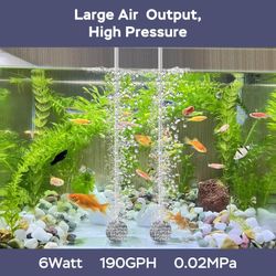 AquaMiracle Quiet Aquarium Air Pump 150 Gallon
