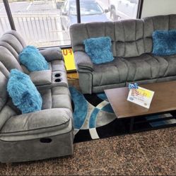 COMFY NEW BARCELONA RECLINING SOFA AND LOVESEAT SET ON SALE ONLY $1299. IN STOCK SAME DAY DELIVERY 🚚 EASY FINANCING 