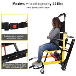 ECOJOY Stair Lifting Wheelchair Motorized Stair Climbing Lifter Elevator 