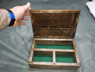 Hand crafted, mens jewelry/man-stuff box