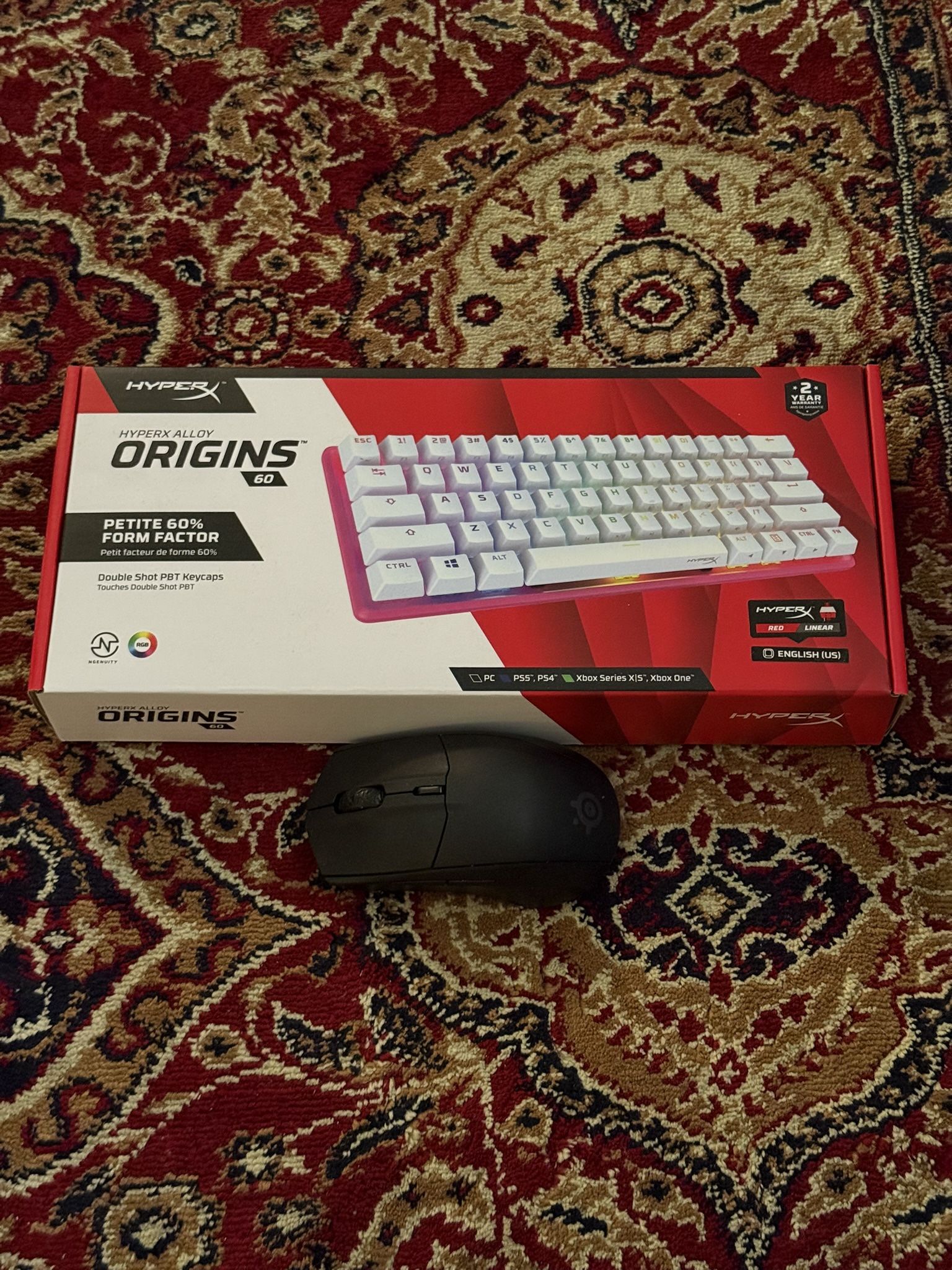 Brand New HyperX Origins Alloy Origins 60% Mechanical Keyboard Bundle