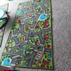 Kids Car Play Rug, X2