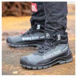 Angry Ram Steel Toe Boots New Size 11