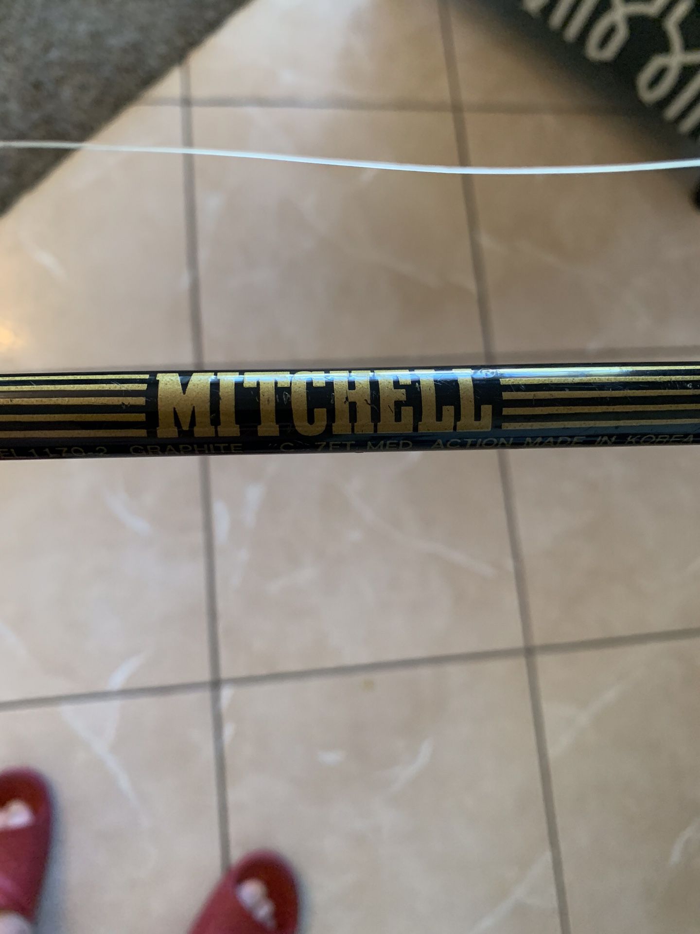 Michell rod 7ft with a Shimano R4000 Reel