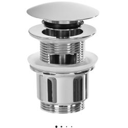 Remer Pop-Up Drain with Click-Clack Feature and Overflow Nameeks 905CC2